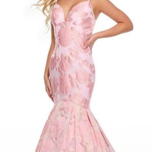 Beautiful pink designer prom grown
